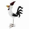 Promo 👏 RK Brand Alpine White and Black Metal Rooster Décor - ABC368HH - Garden Accessories 🎁