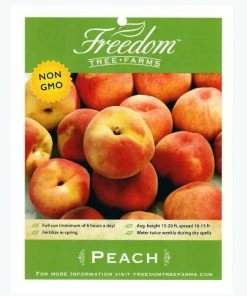 Budget ⭐ Freedom Farms JulyPrince Yellow Peach Fruit Tree 5G Pot - Trees 🛒
