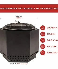 Cheap 🎁 Dragonfire 23.5" Backyard Smokeless Firepit Bundle - 89-50-09 - Fire Pits & Heaters 🔔 -Cheap Lawn Store 8b55e7f0cb807fa1900fe91ab680dc31ed6105c1 57102042 2