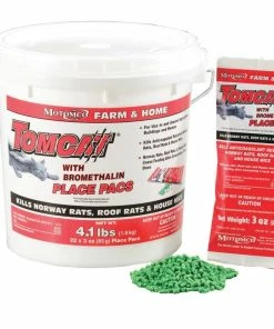 Hot Sale 🛒 Tomcat Place Pacs Rat and Mouse Bait with Bromethalin 22 Count Pail - 22022 - Baits & Traps 🥰