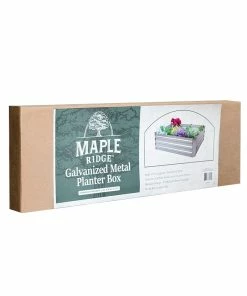 Discount 🎁 Maple Ridge Galvanized Metal Planter Box - 89-954-0204 - Decorative Planters ❤️ -Cheap Lawn Store 8d81ccfffbbe2b3af90d58c5145acf21cd993752 33912022 89 954 0204 2