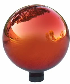 Deals 👍 Alpine Glass Red Gazing Globe GLB292RD - Solar 🤩