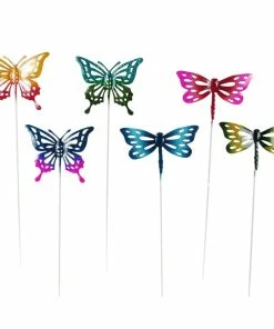 Brand new ⭐ RK Brand Alpine Butterfly and Dragonfly Pot Stickers - QEL807ABB - Garden Accessories 🥰