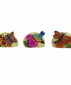 Budget ⌛ Alpine Mini Floral Garden Friends Stone Décor - KGD350ABB - Garden Accessories 🥰