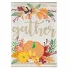 Buy ❤️ Evergreen Autumn Gather Burlap Garden Flag - 14B9326 - Garden Flags ⭐