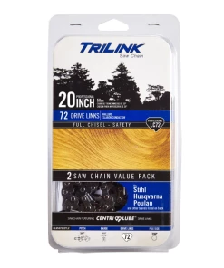 Promo 🎉 TriLink Saw Chain 20 inch Chain w/ 72 Drive Links CL85072 x 2TL2 - Chainsaw Parts & Accessories ⌛