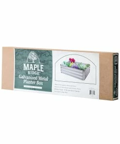 Discount 🎁 Maple Ridge Galvanized Metal Planter Box - 89-954-0204 - Decorative Planters ❤️ -Cheap Lawn Store a9b438fafa06ad68ecd27266d74aadb237036fc8 33912022 89 954 0204 3
