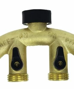 Hot Sale 🧨 Gilmour Brass 4-Way Shut-Off Valve with Mounting Brace - 800444-1001 - Nozzles & Accessories ❤️