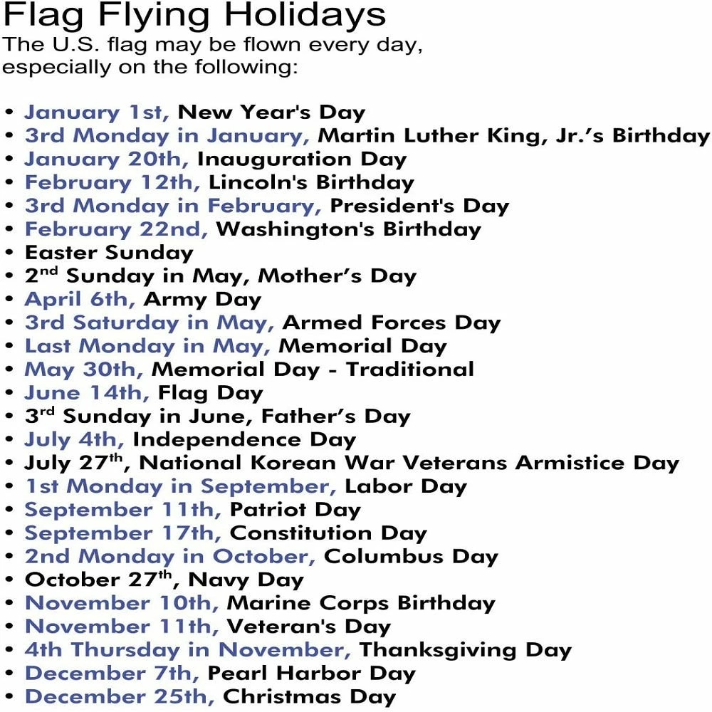 Budget π Valley Forge 5' Wood Pole Polycotton United States Flag Kit - AA99050 - Flags & Flag Poles π 3 Budget π Valley Forge 5' Wood Pole Polycotton United States Flag Kit - AA99050 - Flags & Flag Poles π - Image 3