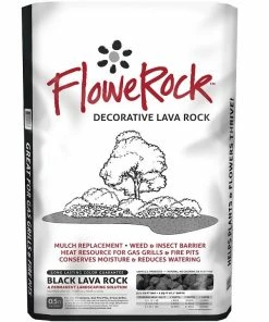 Budget 🤩 FloweRock 0.5 Cu. Ft. Black Lava Rock Nugget - 2BN-M - Landscape Rocks 🔔