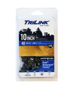 Discount ✨ TriLink Saw Chain 10 inch Chain w/ 40 Drive Links CL15040TL2 - Chainsaw Parts & Accessories 👍