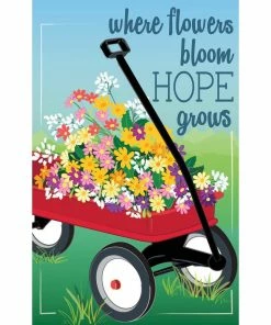 Coupon ⭐ Evergreen Wildflower Wagon Garden Linen Flag - 14L9789 - Garden Flags ✨