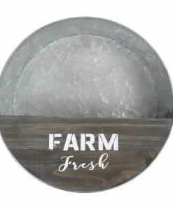 Buy ⭐ RK Brand Alpine Farm Fresh Metal and Wood Hanging Planter - MBB114HH - Decorative Planters 🥰