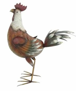 Flash Sale 👏 RK Brand Alpine 25" Tall Rustic Brown Rooster Décor - BVK646 - Garden Accessories 🔥