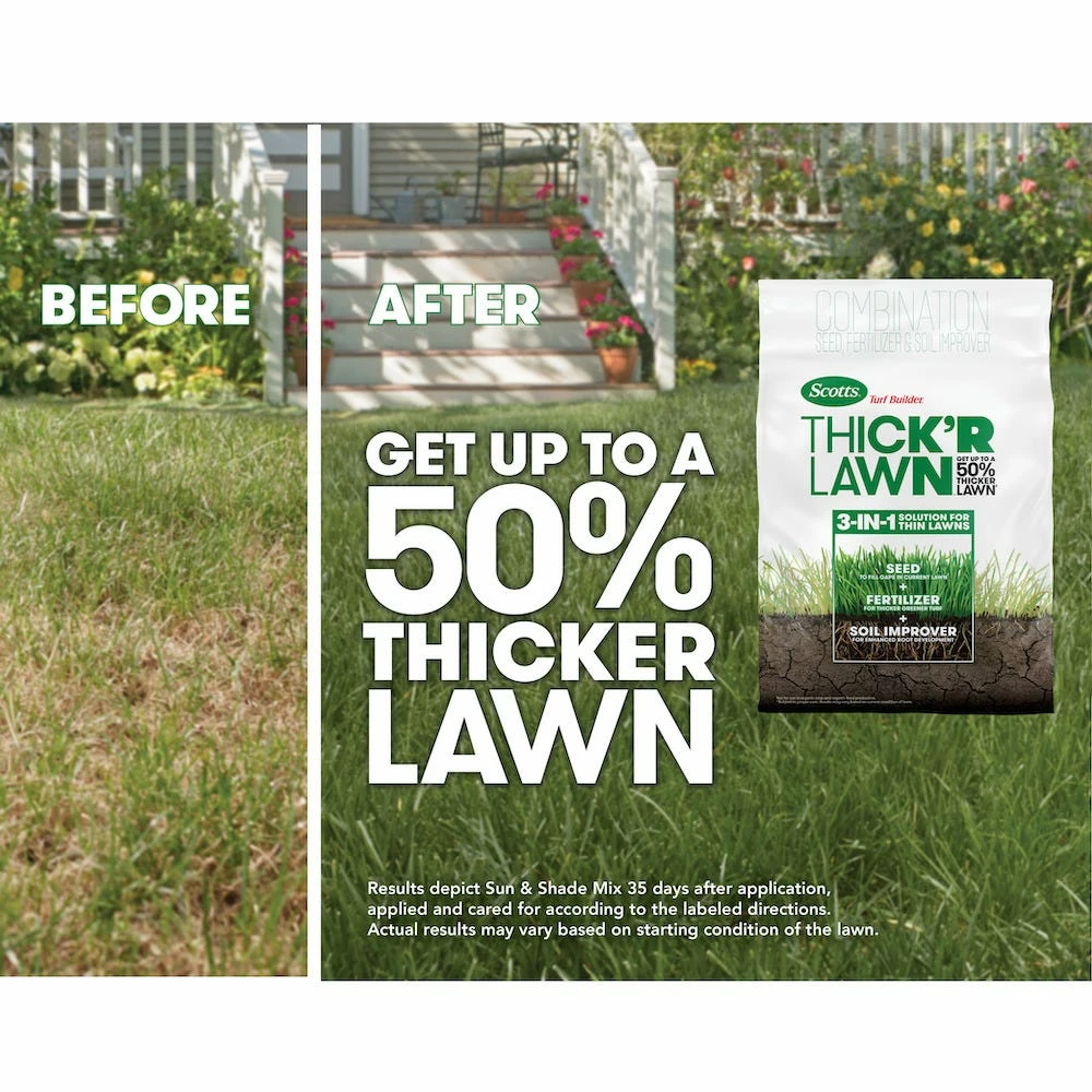 Coupon π Scotts Turf Builder Thick'R Lawn Sun & Shade, 40 lb. - 30158C - Grass Seed π 2 Coupon π Scotts Turf Builder Thick'R Lawn Sun & Shade, 40 lb. - 30158C - Grass Seed π - Image 2