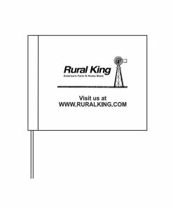 Buy π Blackburn 4" x 5" White Survey Flags - P451WW/B10699 - Flags & Flag Poles π