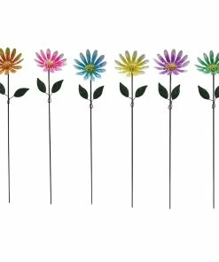 Flash Sale 😀 Alpine Daisy Sunshine Flower Stake - LJJ1224A - Garden Accessories 🔥