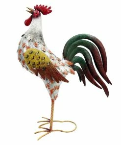 New 🤩 RK Brand Alpine Multi-Color Morning Rooster Statue - JUM384 - Garden Accessories 🎉