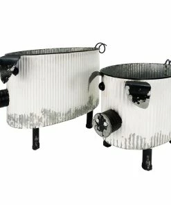 Cheapest 🛒 Alpine Oval Pig Flower Pot Planter - YHL410AHH - Garden Accessories ✨