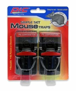 Best Pirce 🥰 Pic Plastic Mouse Trap 2 Pack - PMT-2 - Baits & Traps 😀