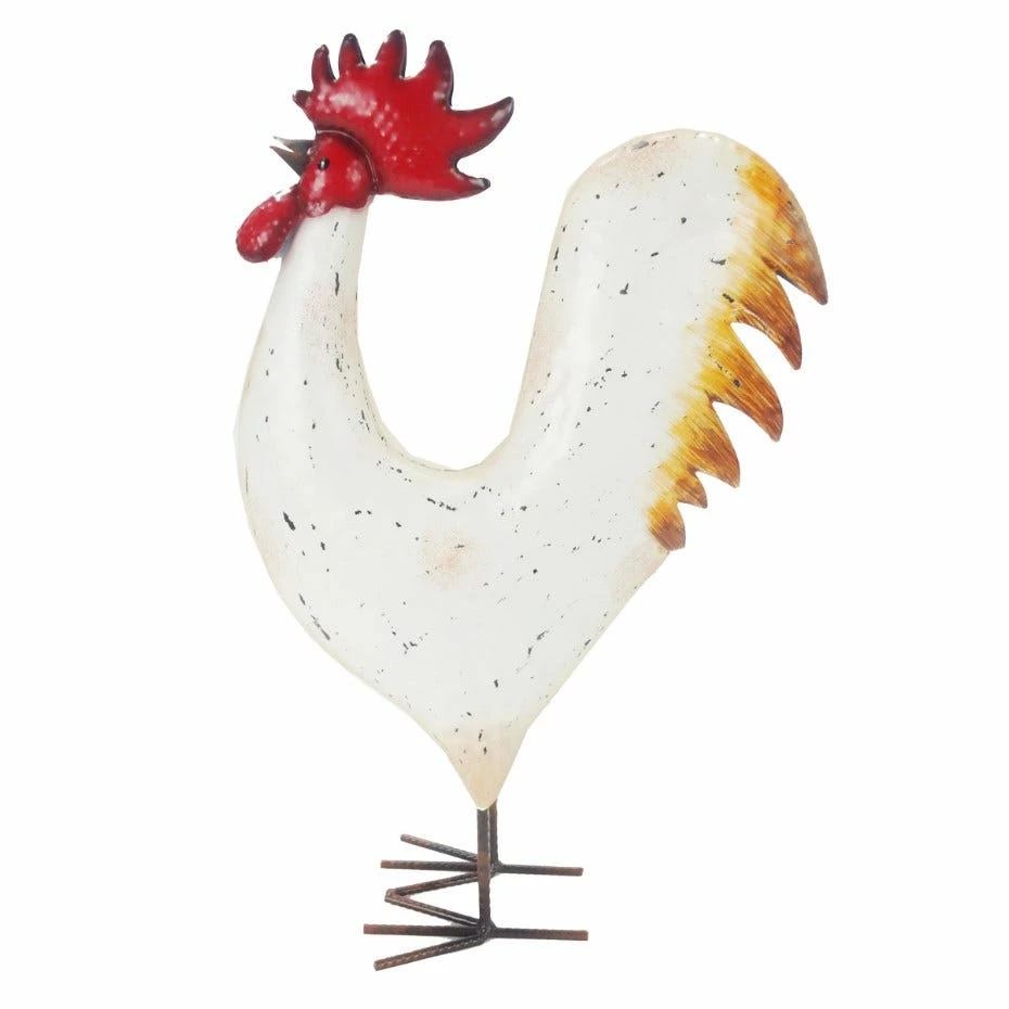Flash Sale π RK Brand Alpine White Metal Standing Rooster DΓ©cor - KOC266HH - Garden Accessories π 1 Flash Sale π RK Brand Alpine White Metal Standing Rooster DΓ©cor - KOC266HH - Garden Accessories π