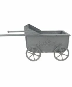 Hot Sale 🎉 Alpine Rustic Metal Handcart Planter Assorted - KIY460A - Decorative Planters 👍
