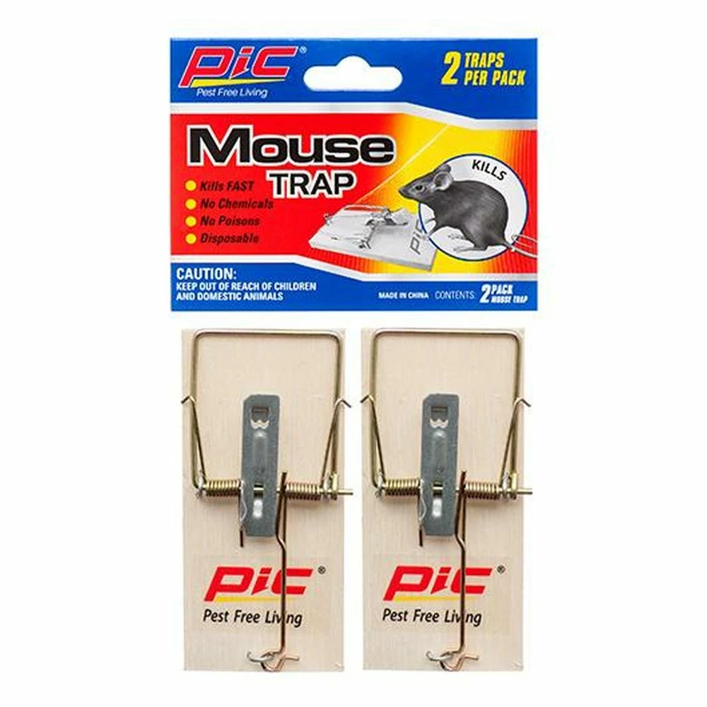 Discount π Pic Wood Mouse Trap, 2 Pack - MTW-2 - Baits & Traps π 1 Discount π Pic Wood Mouse Trap, 2 Pack - MTW-2 - Baits & Traps π