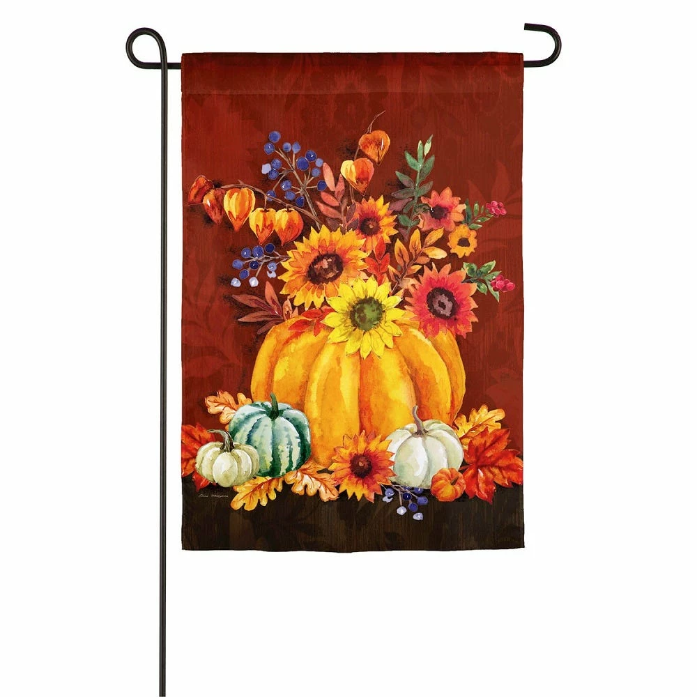 Outlet π Evergreen Harvest Floral Pumpkin Bouquet Garden Textured Suede Flag -Β 14ES9374 - Garden Flags π 1 Outlet π Evergreen Harvest Floral Pumpkin Bouquet Garden Textured Suede Flag -Β 14ES9374 - Garden Flags π
