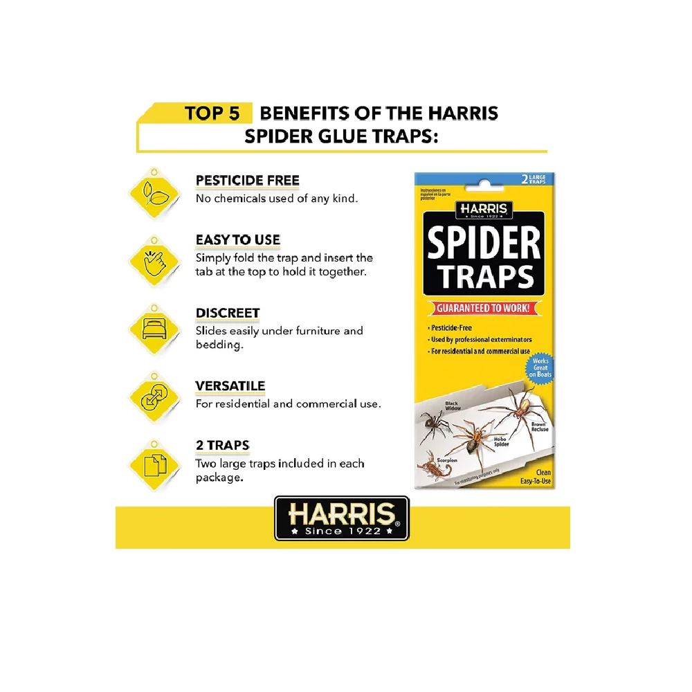 Flash Sale π PF Harris Spider Traps with Lures, 2 Pack - STRP - Bug Candles & Zappers β 6 Flash Sale π PF Harris Spider Traps with Lures, 2 Pack - STRP - Bug Candles & Zappers β - Image 6