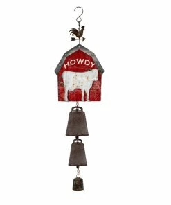 Best deal 💯 RK Brand Alpine Howdy Red Barn Cow Wind Chimes - LJJ1424HH 🌟