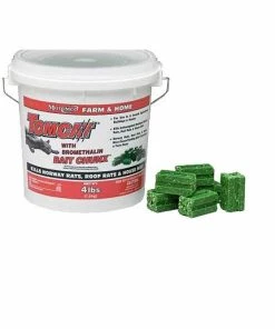 Brand new 👏 Tomcat Mouse/Rat with Bromethalin Bait Chunx, 4lb Pail - 22244 - Baits & Traps 🎁