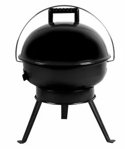 Deals 🥰 217 Grilling Company 217 Grilling Co. 14" Kettle Grill with Hinged Lid - TG2021302-GY - Grills & Smokers 💯