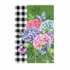 Best Sale ⭐ Evergreen Hydrangea Checks Garden Suede Flag - 14S9692 - Garden Flags ✨