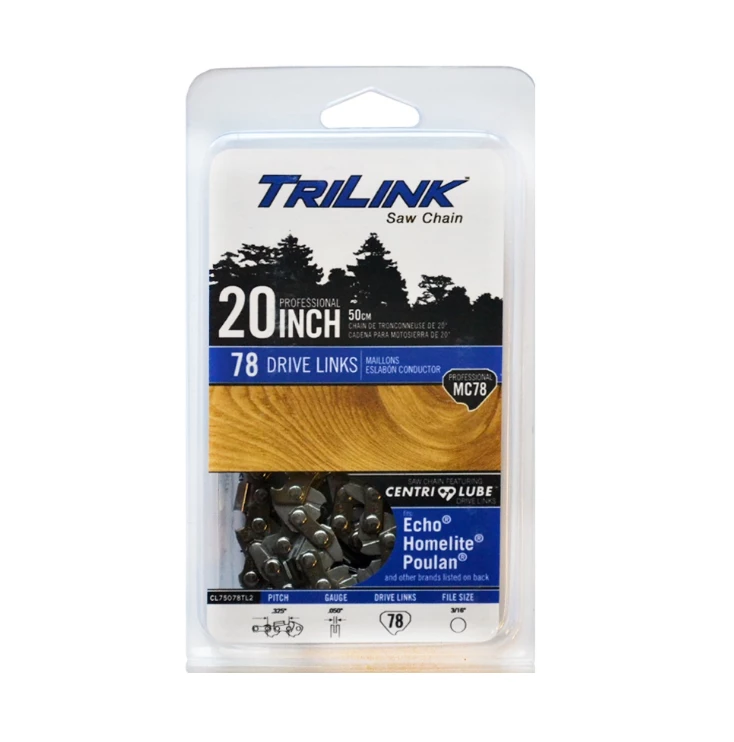 Best deal π TriLink Saw Chain 20 inch Chain w/ 78 Drive Links CL75078TL2 - Chainsaw Parts & Accessories π 1 Best deal π TriLink Saw Chain 20 inch Chain w/ 78 Drive Links CL75078TL2 - Chainsaw Parts & Accessories π