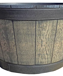 Deals π Alpine 22.5" Resin Whiskey Barrel Planter - BAR18523 - Garden Center π