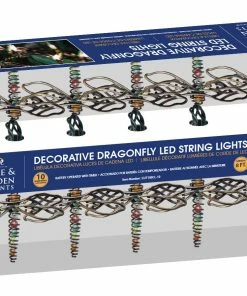 Deals 🥰 Alpine Wired Dragonflies Long Pin LED String Lights with Timer EUT174-10-TM - Garden Accessories ⌛