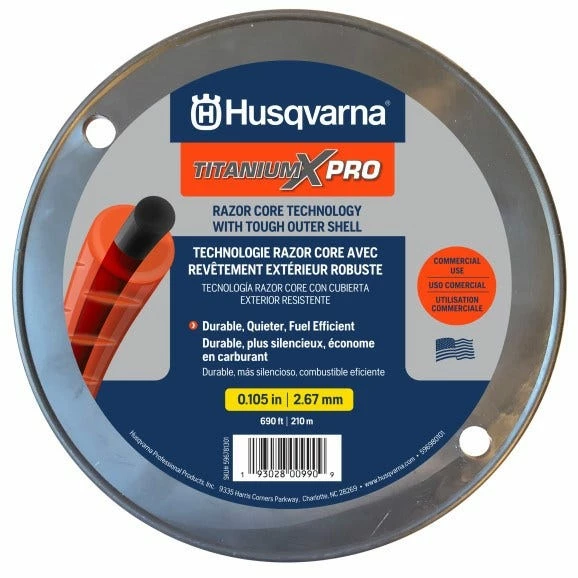 New π Husqvarna TitaniumX Pro Trimmer Line, 0.105" x 3 lb. Spool - 596781301 - Lawn Mowers & Lawn Care β 1 New π Husqvarna TitaniumX Pro Trimmer Line, 0.105" x 3 lb. Spool - 596781301 - Lawn Mowers & Lawn Care β