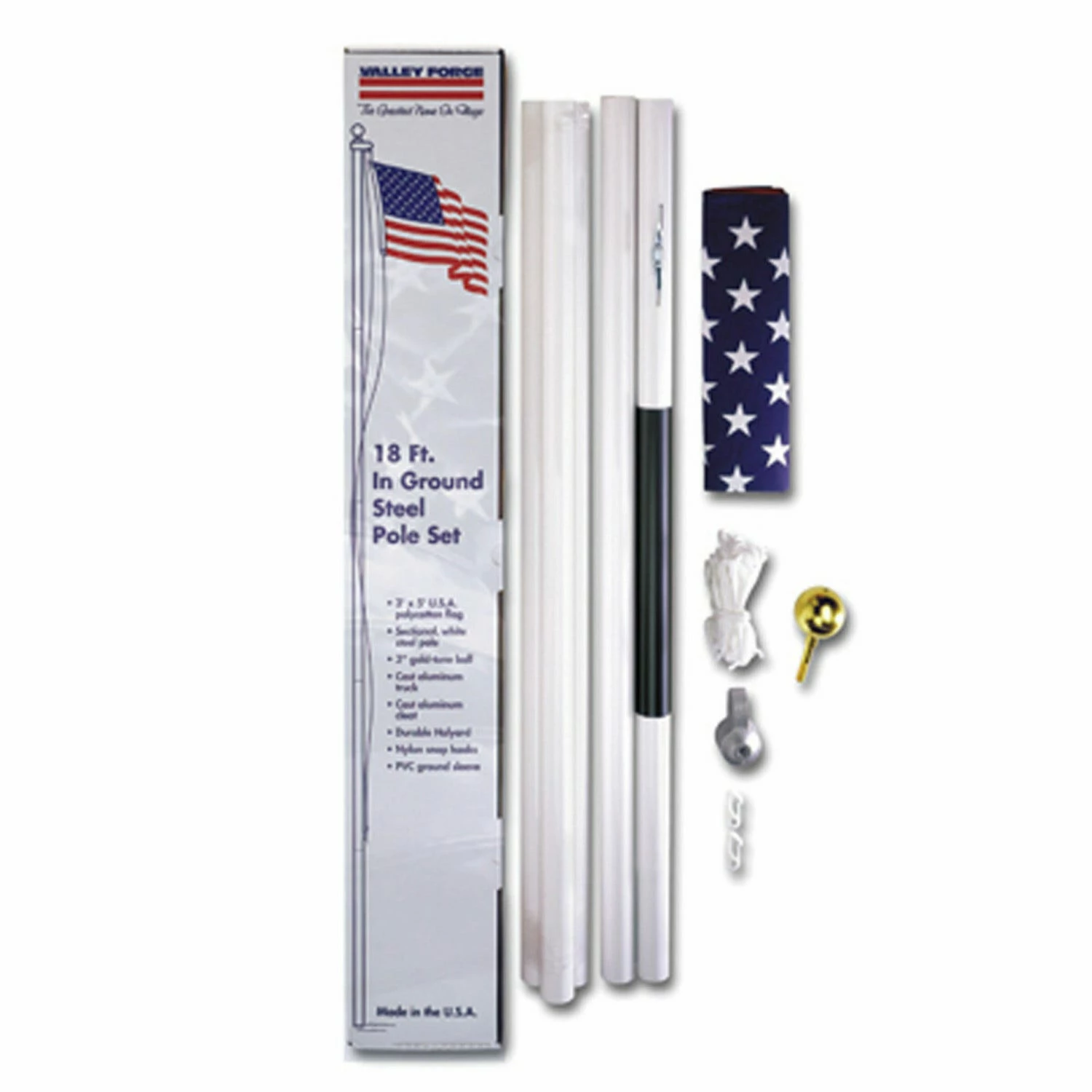Coupon π Valley Forge United States Flag 18' Steel In Ground Pole Kit - SFP18F S - Flags & Flag Poles βοΈ 1 Coupon π Valley Forge United States Flag 18' Steel In Ground Pole Kit - SFP18F S - Flags & Flag Poles βοΈ