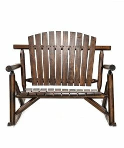 Wholesale ⭐ Various Brands Maple Ridge Log Rocker Loveseat - 88-739-0204 - Entryway Furniture ⌛