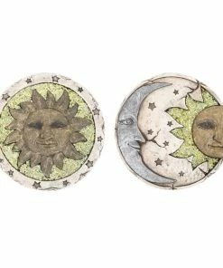 Discount 👍 Alpine Sun and Moon Stepping Stones - WQA1084ABB - Garden Accessories 😉