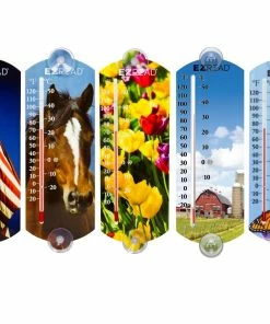 Wholesale ⭐ EZ Read 10" Decorative Thermometer - 840-3097 - Outdoor Decor 🧨