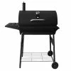 Cheap ⌛ 217 Grilling Company 217 Grilling Co. 30" Barrel Grill with Front & Side Shelf - CG2001301-GY - Charcoal Grill 🤩